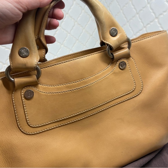CELINE Boogie Bag with Original Celine Dustbag Light Brown Tan Camel EUC - Picture 3 of 10